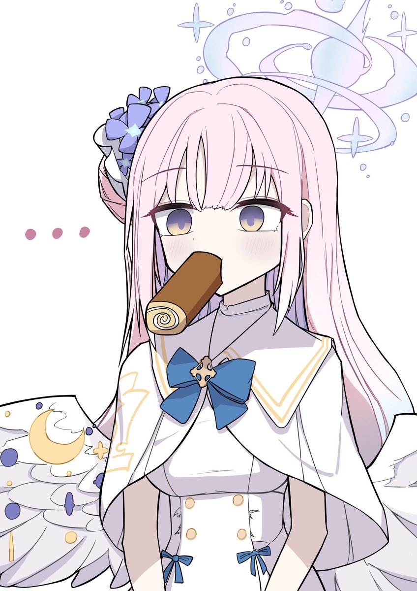 ロールケーキの刑で虚無ったミカ #イラスト #ブルアカ #ブルアカ