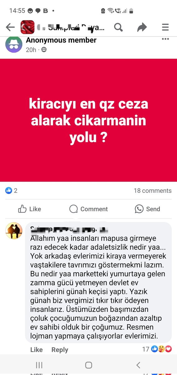 Toplumsal huzur alt üst.
@adalet_bakanlik
@yilmaztunc SESSİZ.

Haksızlık karşısında susan,
Bu çığlığa sessiz kalanlar,

İnşallah ev sahiplerinin durumuna düşmezsiniz.
#evimkiralıkdeğildir 
#EvimvarAdaletYok 
@Akparti 
@herkesicinCHP
@antihistamink 
@avcemilcicek06 
@m_cemilkilic