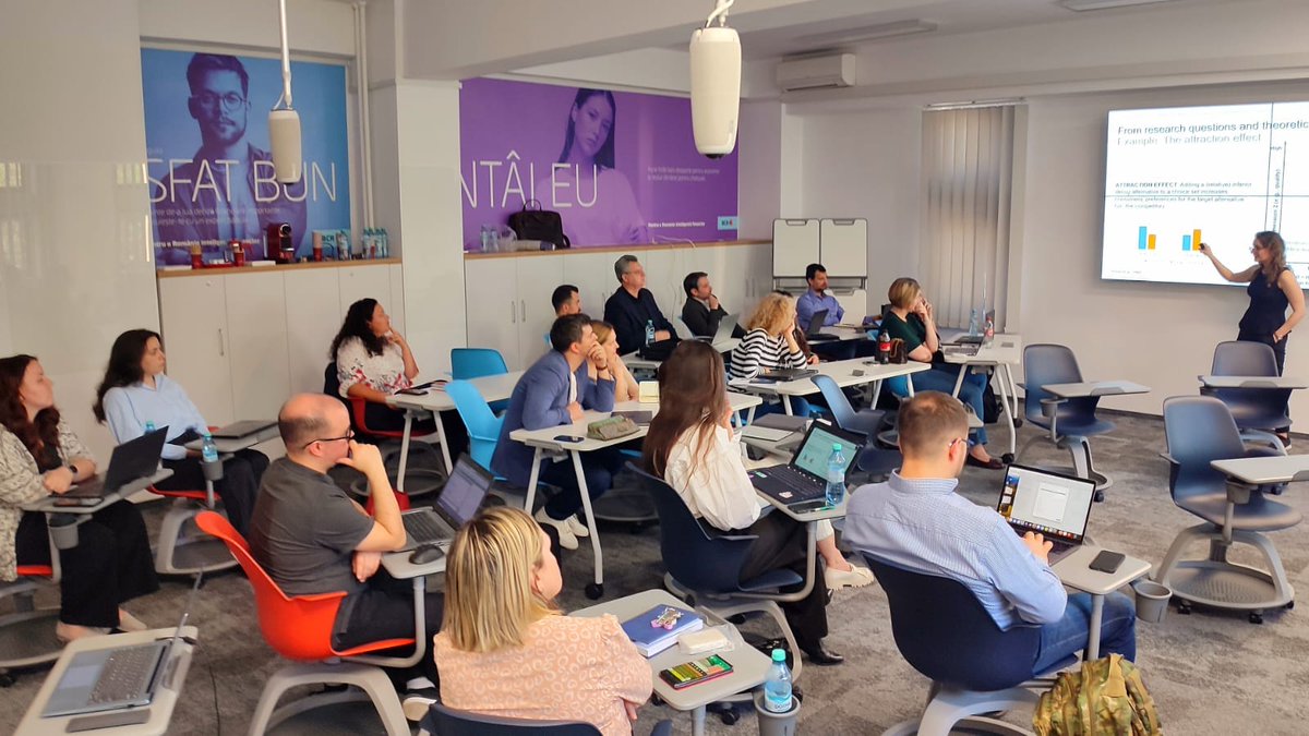 ubbfsega's tweet photo. Two-day pre-conference workshop at the #15th edition of the international conference "Marketing - from information to decision" in Cluj-Napoca. Thank you, Susanne Adler (@_s_adler_, LMU Munich) for the knowledge transfer and great insights on experimental research! https://t.co/3hqvZhGLkD