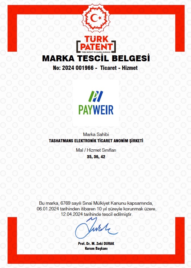 Tashatmans_AS's tweet photo. Fintech markamız Payweir’ın tescil süreci tamamlandı https://t.co/vJXMRt4eIE