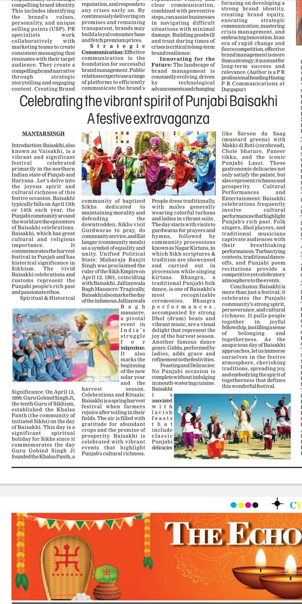 mantaarsingh's tweet photo. Another article on importance of Baisakhi published today..... https://t.co/mYd9sOeSov