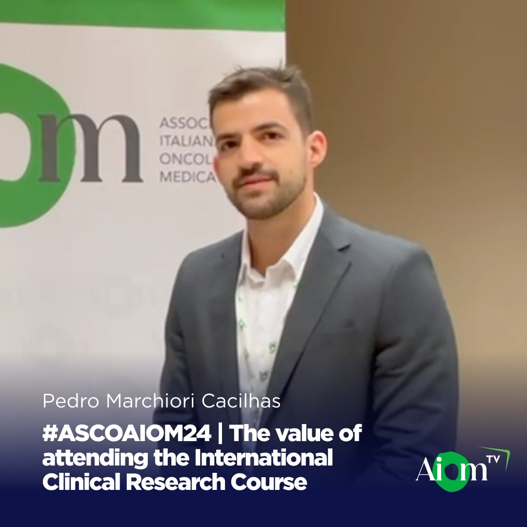 Cosa significa poter prendere parte all’ASCO-AIOM International Clinical Research Course? Ce ne parla Pedro Marchiori Cacilhas, Hospital de Clinicas de Porto Alegre (Brasile), su AIOM Tv: youtu.be/zeclWw3u04A #ASCO #AIOM #ClinicalResearchCourse @ASCO