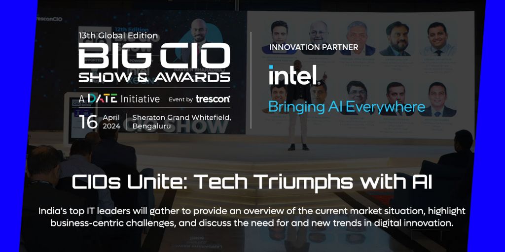 Big CIO Show | CIOs Unite: Tech Triumphs with #AI

CIOs Unite: Tech Triumphs with AI

16 April 2024
Sheraton Grand - Whitefield #Bengaluru

@IntelIndia | @TresconGlobal 
@DateWithTech23

#India #Business #CIO #Tech #ArtificialIntelligence #BigCIOShow  
bit.ly/3Ugpvzm