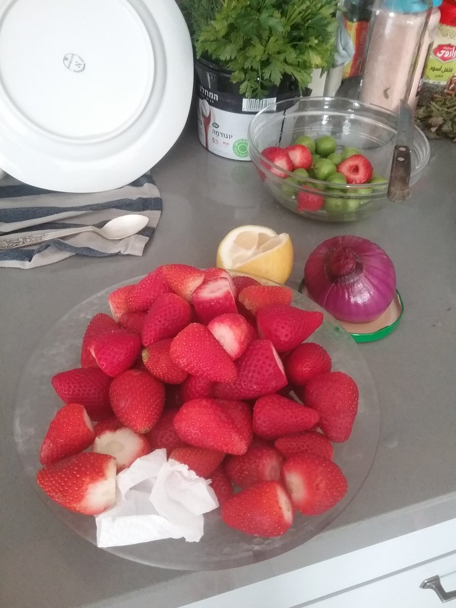 Iran sent 300 blowy-uppy things over to Israel last night via snail mail, so I am going to post a picture of strawberries. And by the way, ALL of GOD's love to all who protect LIFE and defend it. That is all. 👊