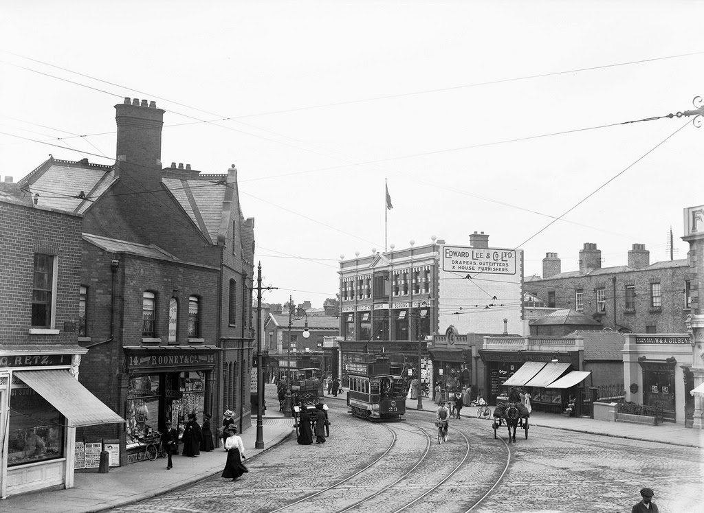 The junction at Rathmines, Dublin, c. 1911 #visitdublin #vintagedublin #timetraveller