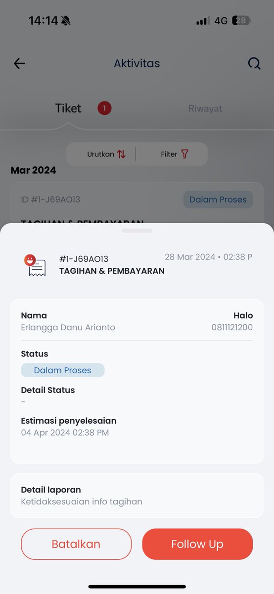 superdiablo's tweet photo. @Telkomsel Secepatnya itu bukan satuan waktu ya kak Joan. Saya tanya kapan atau berapa lama ga dijawab. Kalo solved pasti saya ga complain kok. Dari Maret dijanjiin 4 April, ga beres juga. Trus harus nunggu lagi? https://t.co/qvS0if3qoQ