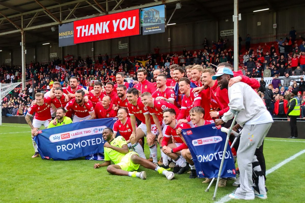 What a day yesterday was @Wrexham_AFC, league 1 here we come... Can I just Thank every Quiet Zone member for yesterday, your support was massively appreciated and I was so proud of you all.