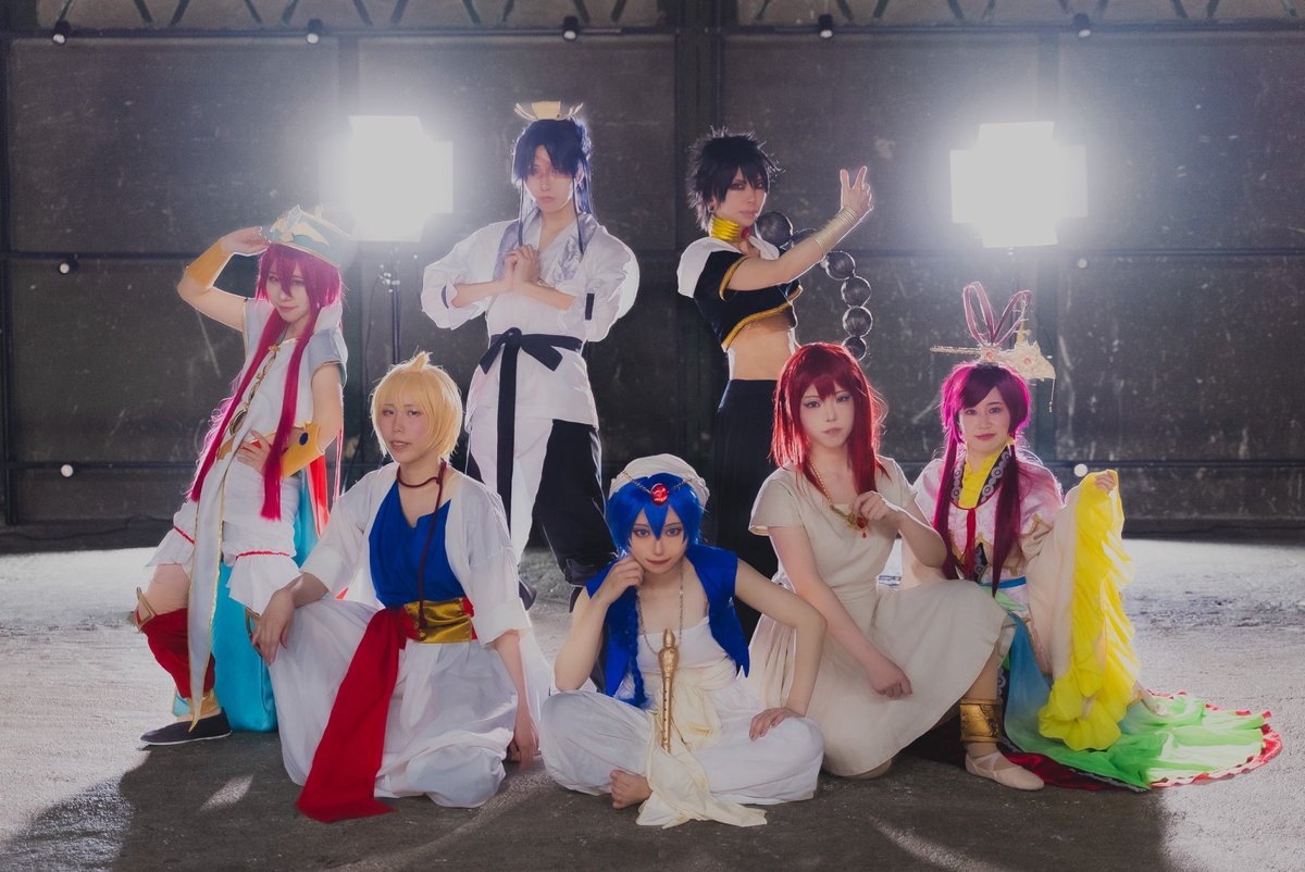 neiron1412's tweet photo. ���和にマギ7キャラでの踊ってみた撮影しました！！
素敵に仕上がっているのでぜひ観てね！✨✨✨

MVver.↓
https://t.co/uY6LaAjW3p

定点Ver.↓
https://t.co/gq1fjv9TiI https://t.co/1FkYmDEi9B