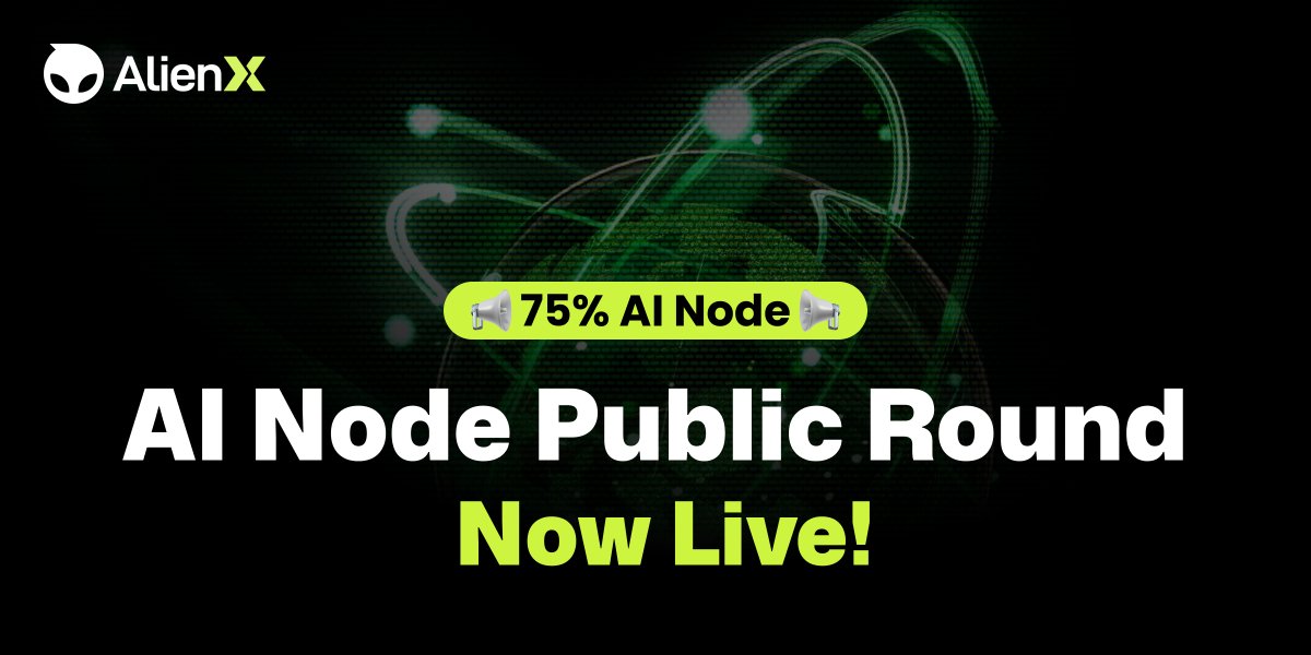 ALIENXchain's tweet image. 👀⛓️It&apos;s time for ALIENX AI Node Public Round!

👉 alienxchain.io/ainode

75% of AI Nodes available in Public Round, All tiers are on a first-come, first-served basis ⚡️

✅Supports ETH on @arbitrum  &amp;amp; Sol for purchase

Everyone can buy Nodes from Tier #1! be quick!⚡️