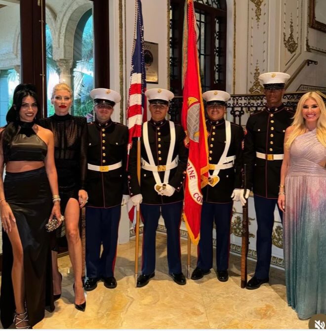@USMC @marforres This looks highly unprofessional to me. I’ve been to 100’s of flag ceremonies with color guards & none of them looked remotely like this. ANYTHING at Mar-A-Lago is HIGHLY political. The general public most certainly could NOT attend. A really bad decision. @CMC_MarineCorps
