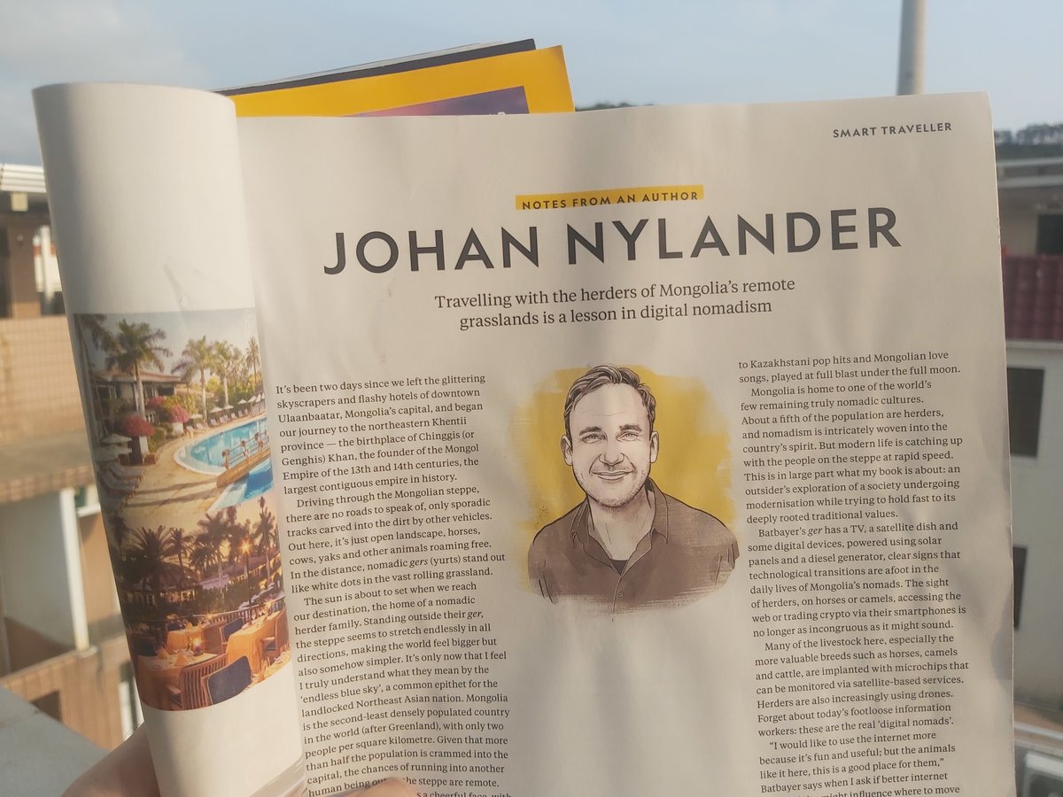 Very happy to be published by National Geographic Traveller <a href="/NatGeoTravel/">Nat Geo Travel</a> for the first time, under the section "Notes from an author." About my adventures on the Mongolian steppe.