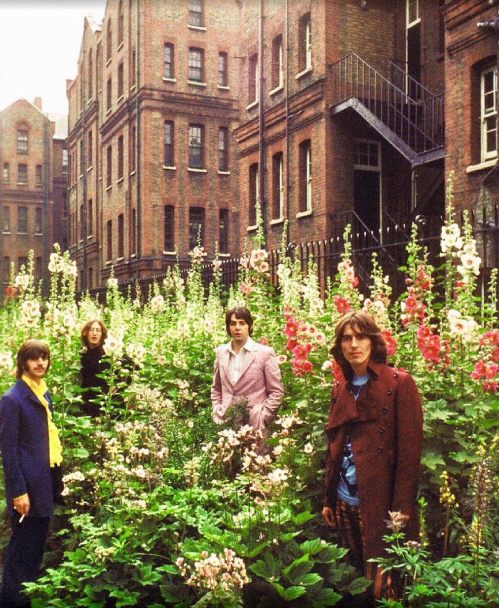 July 1968, Mad Day Out  London  #TheBeatles #maddayout #StPancras #sixties #1960s #beatleslondon