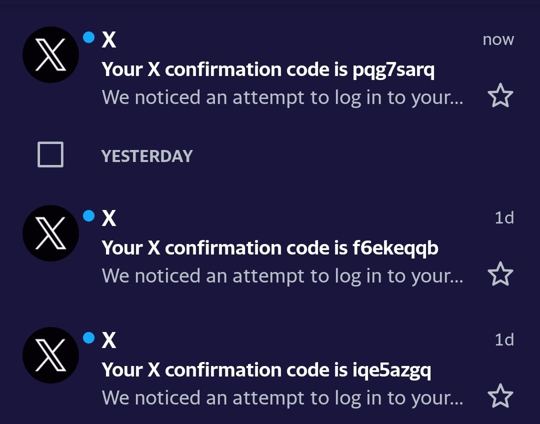 May nagtatangkang pumasok sa X acct ko...

In case magtagumpay sila at kung may magmessage sa inyo nag ask ng anything...wag pa budol. Ingat po.
