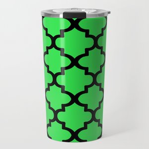 #QuatrefoilPattern In Black Outline On Lime Green #CanCooler #cancoolers #koozies #cancooler #etsyshop #koozie #customkoozies #etsy #customcancoolers #coolers #cankoozies #canhuggers #birthdayfavors #birthdaykoozies society6.com/product/quatre…
