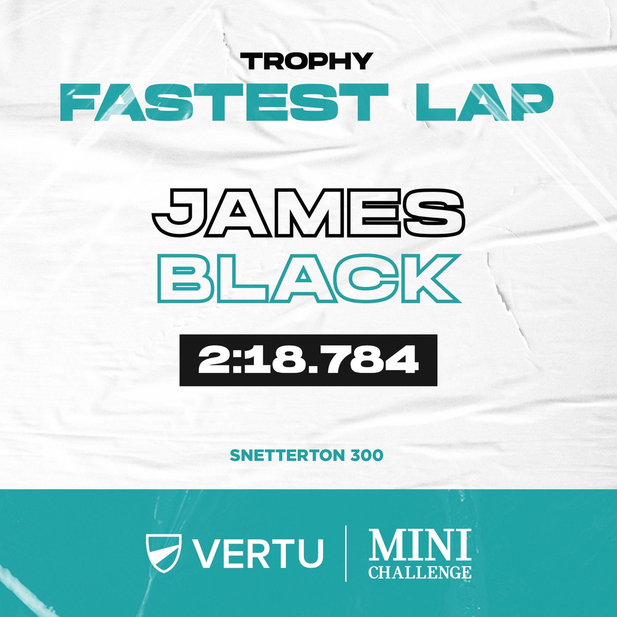 FASTEST LAP: James Black secures the fastest lap in Race 2 at Snetterton and breaks the lap record! #VertuMINICHALLENGE #FatsestLap #NewRecord