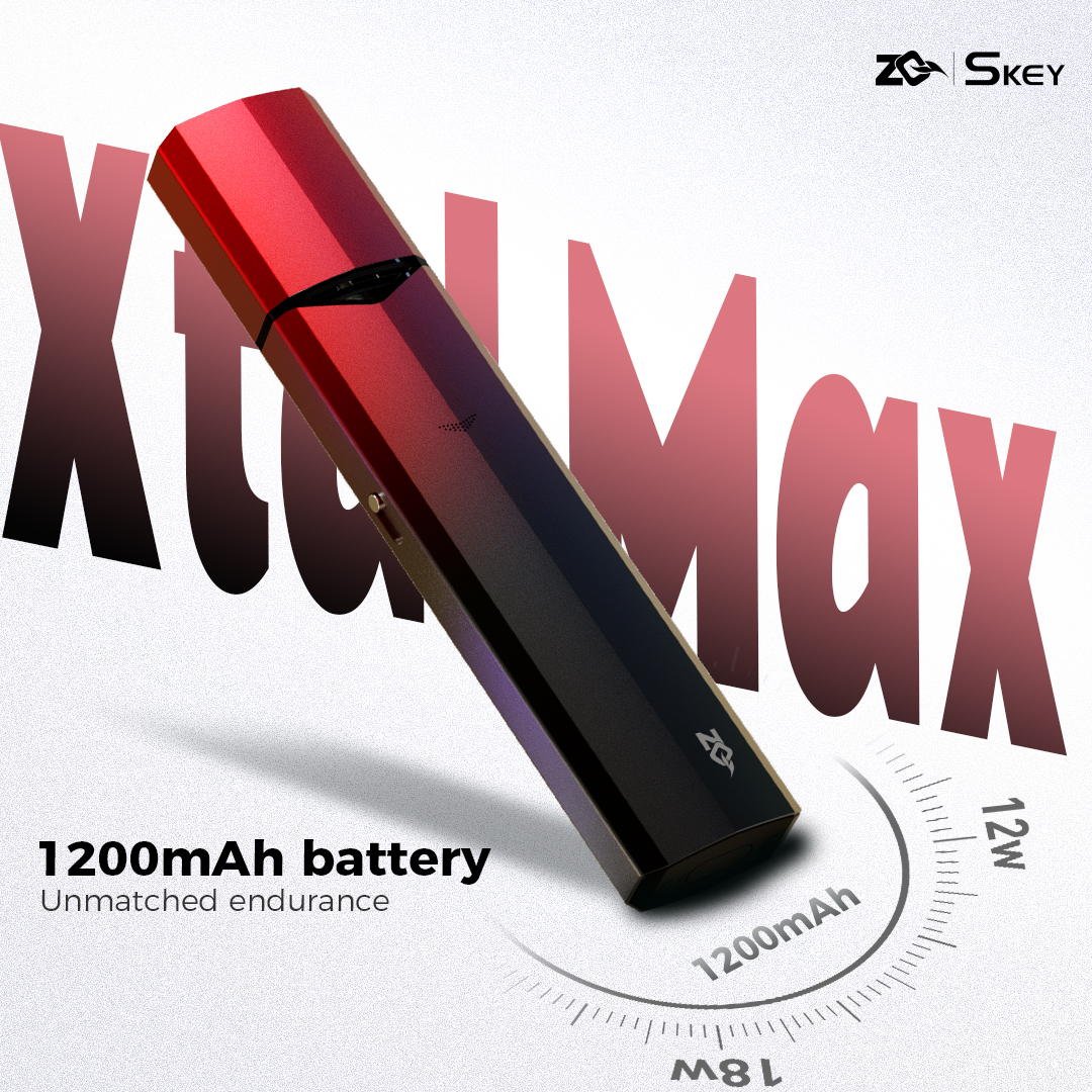 ⚡️ With a massive 1200mAh battery, you're ready to conquer the day with Xtal max.  Stay charged, stay energized!

#zq #xtalmax #vape #vapetech #vapecommunity #pod