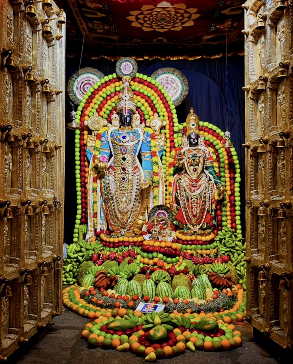 Guruvayurappan alankar to Pandurang at Thennangur 🌺 नारायण हरि 🌺