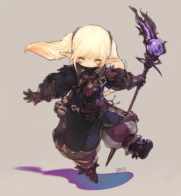 #一次創作作家のファンアートFF好きなので稀に描きます後半2枚はFF14自キャラ…🜸 