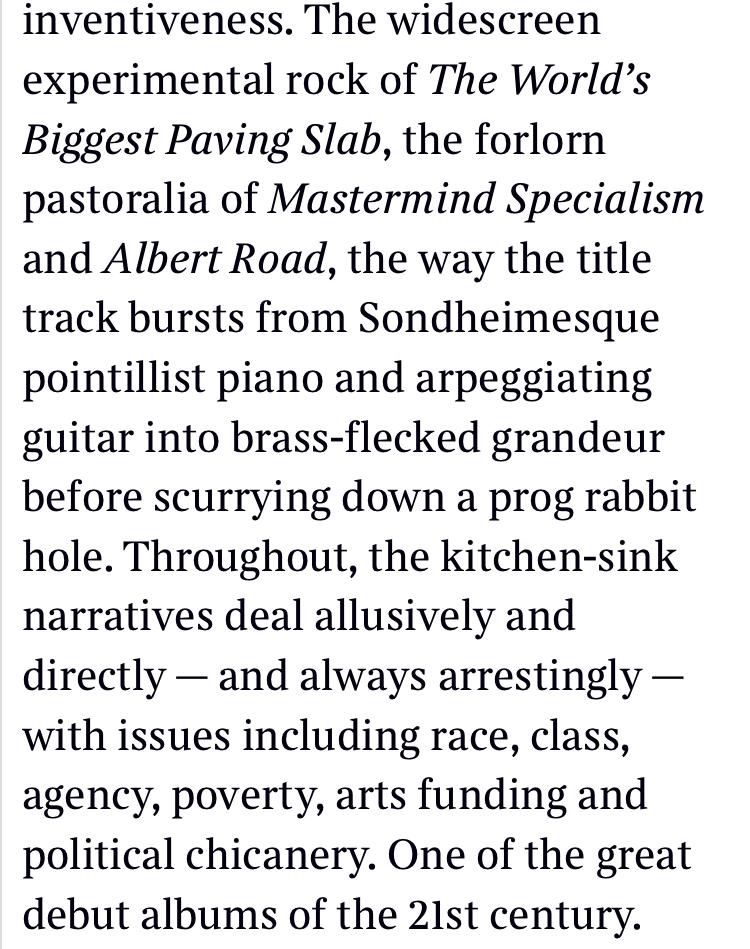 This in from @thetimes in their top albums of the year so far. We never expected this. There’s rumours of chart infiltration. You can buy it here: englishteacherband.com or from your local record store :)