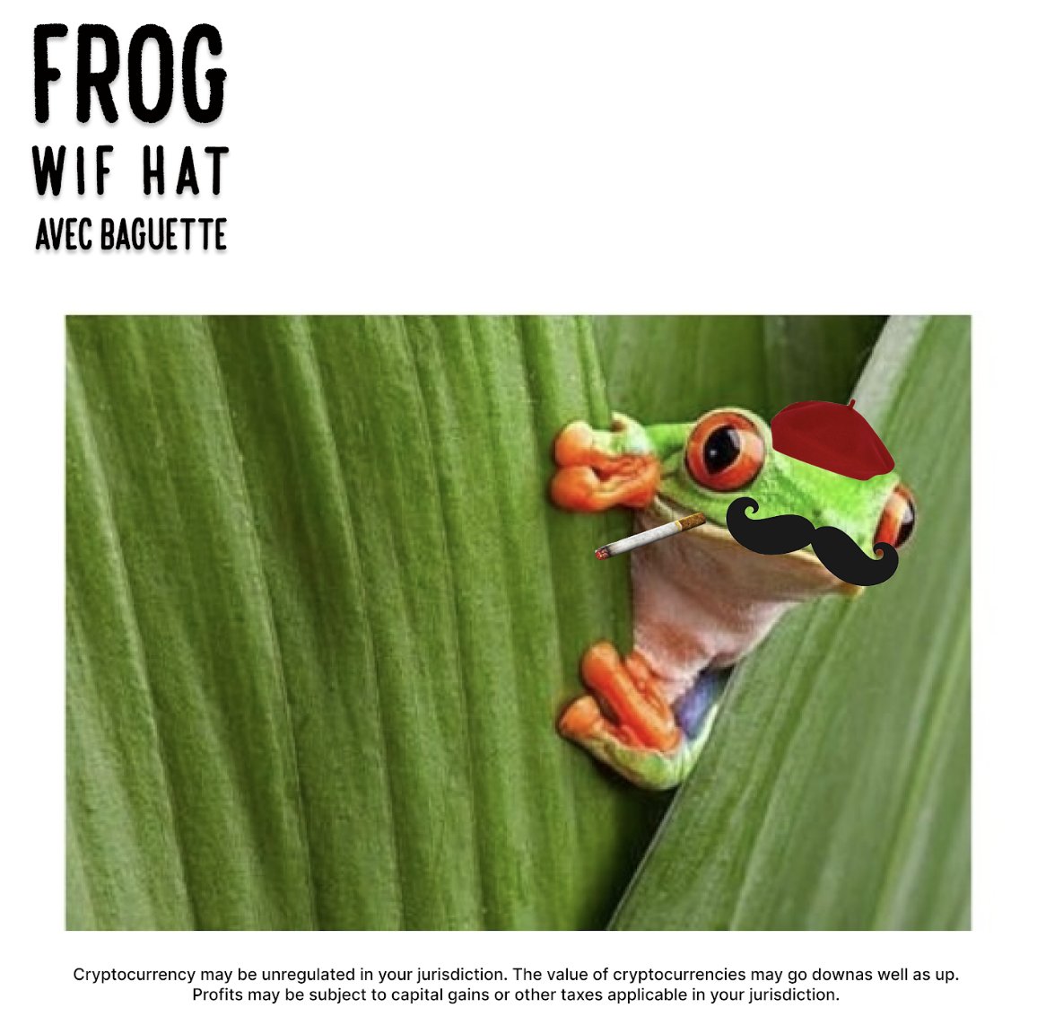 Frogwifhat_coin's tweet photo. Did someone say HAT? 👀 🎩🐸

$FWIF #FrogWifHat #Crypto #Alts https://t.co/SKVJAXtkmD