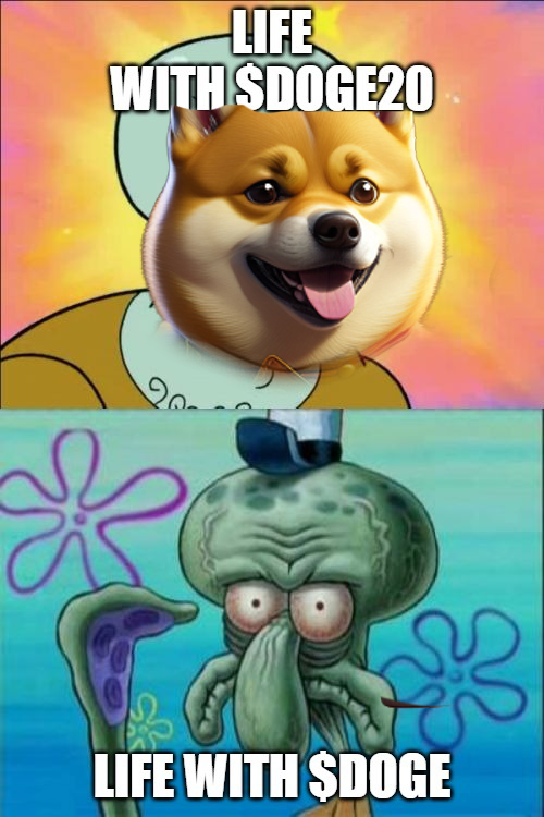 DOGE_COIN20's tweet photo. Life is different when you've got $DOGE20 by your side... 🌟🐕

#DOGE20 #Dogecoin20 #DOGE #Memecoins #Altcoins #Crypto #Web3 https://t.co/GrzmUVBOAI