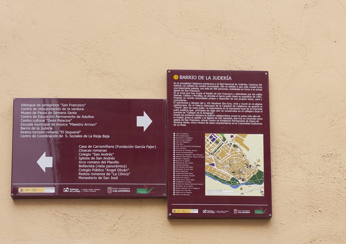 Explore the fascinating Jewish history in Calahorra through its @redjuderias! Immerse yourself in its ancient alleys, explore its cultural heritage, and be captivated by the magic of this historically rich place. 👉 bit.ly/3Tt1Rhz #YouDersevSpain #VisitSpain