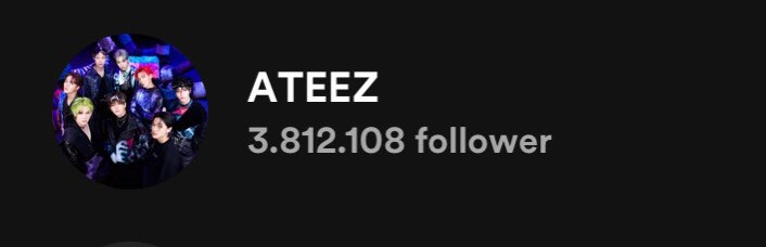 ATEEZ Followers on Spotify (April 13)

• 3,812,108 (+4,415)     ↑

#ATEEZ #에이티즈 @ATEEZofficial
