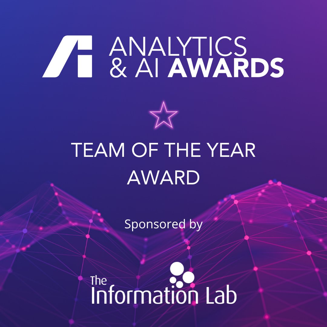 Announcing our Team of the Year Award sponsored by @TheInfolabie for this year's Analytics & AI Awards. Submit your application now: analyticsinstitute.org/event-calendar… #TheAnalyticsInstitute #AnalyticsAwards2024