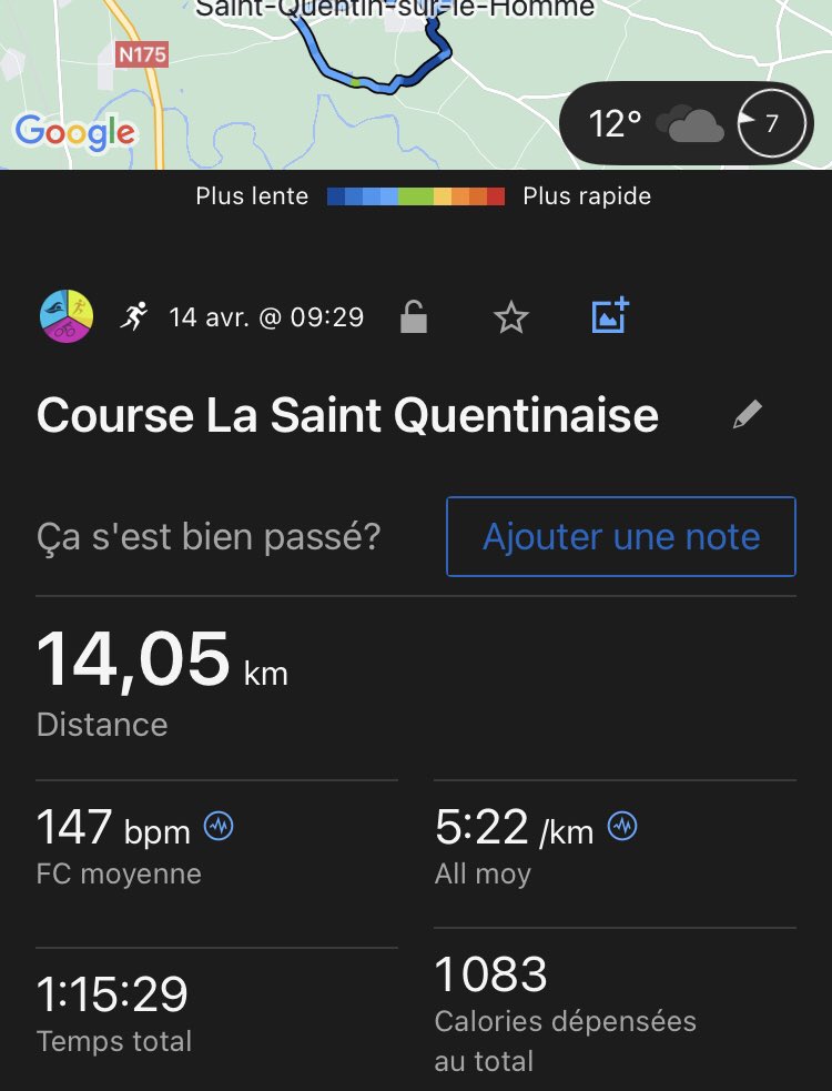 Dossard du jour: course nature avec 200D+ pour accompagner futur gendre…💪 Que du plaisir!! 😎 #garminconnect #RuizClub #Strava