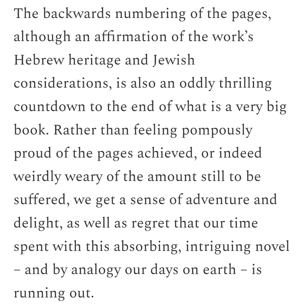 @DrDavidVernon on why the pages of Olga Tokarczuk’s The Books of Jacob are numbered backwards :