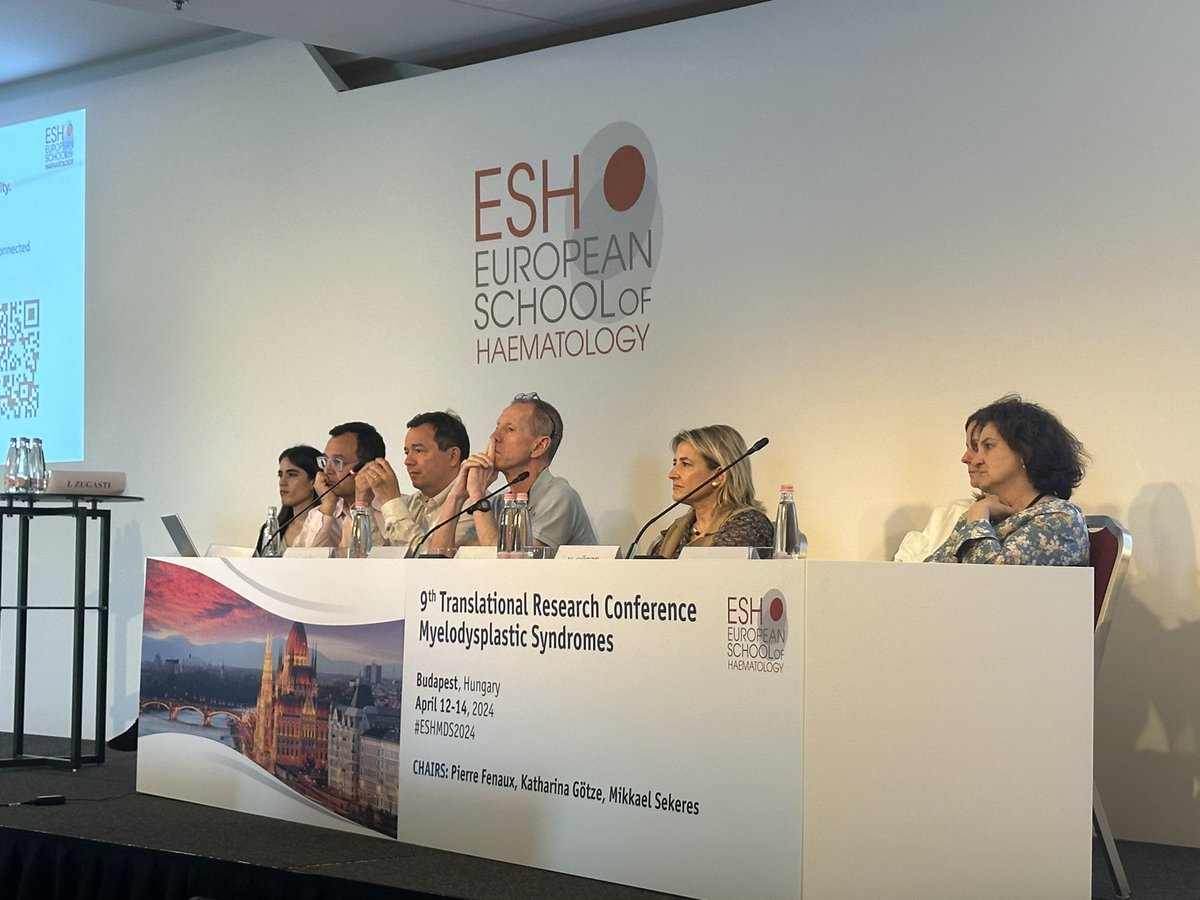 Very impressive overview of European and international cooperative clinical trials in #MDSsm at #ESHMDS2024 @ESHaematology in #EMSCO with a great panel discussion by top leaders in the field