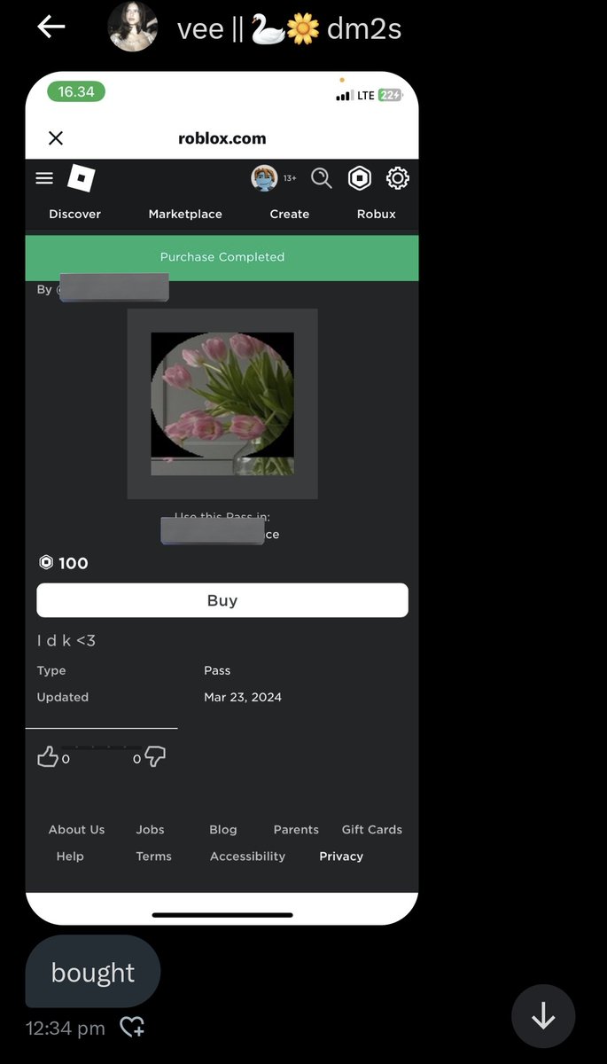 <a href="/eIiissabat/">vee || 🦢🌼 dm2s</a> is trusted! Tysm for the robux 🫶🏻🫶🏻💜💜💜