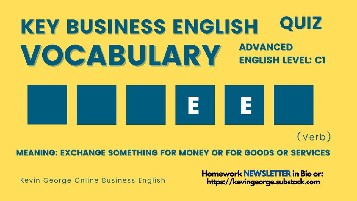 English Vocab Quiz Nº301! 
C1 verb to guess! 
Put answer below🖊️
FREE content at Business English Bits Newsletter 📧
See link in bio or comment ⬇️
#englishquiz #TOEIC #TOEFL #英語日記 #twinglish #ESL #teachers #vocabulary #english #LanguageLearning #LearnEnglish