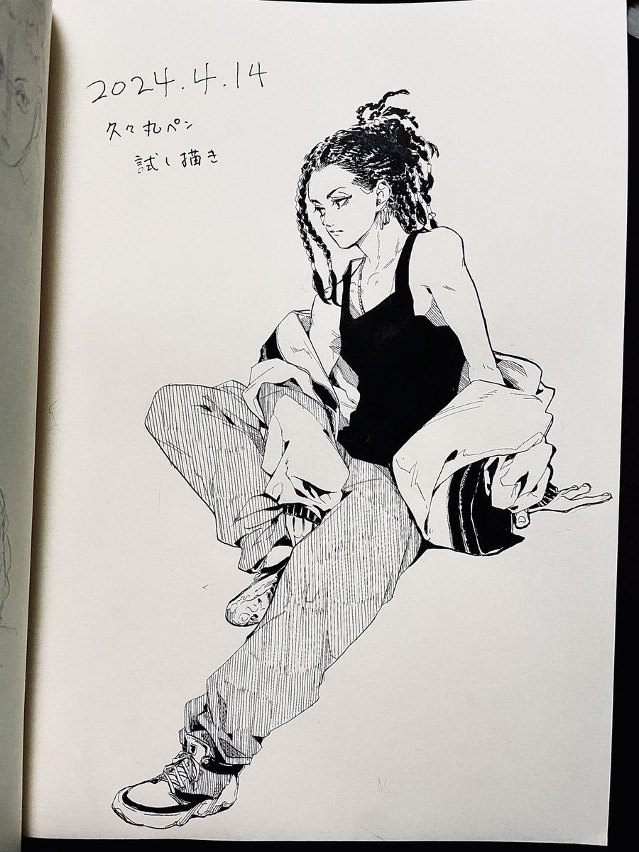 丸ペン試しときたくてちょっと気に食わんなーと思いつつも仕上げた!!
細かいところ、特に眉毛が比較にならんくらい描きやすくて、私のアイブロウも丸ペンに替えたいと思った 