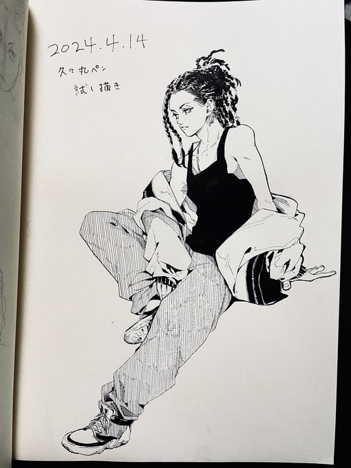 丸ペン試しときたくてちょっと気に食わんなーと思いつつも仕上げた!!
細かいところ、特に眉毛が比較にならんくらい描きやすくて、私のアイブロウも丸ペンに替えたいと思った 