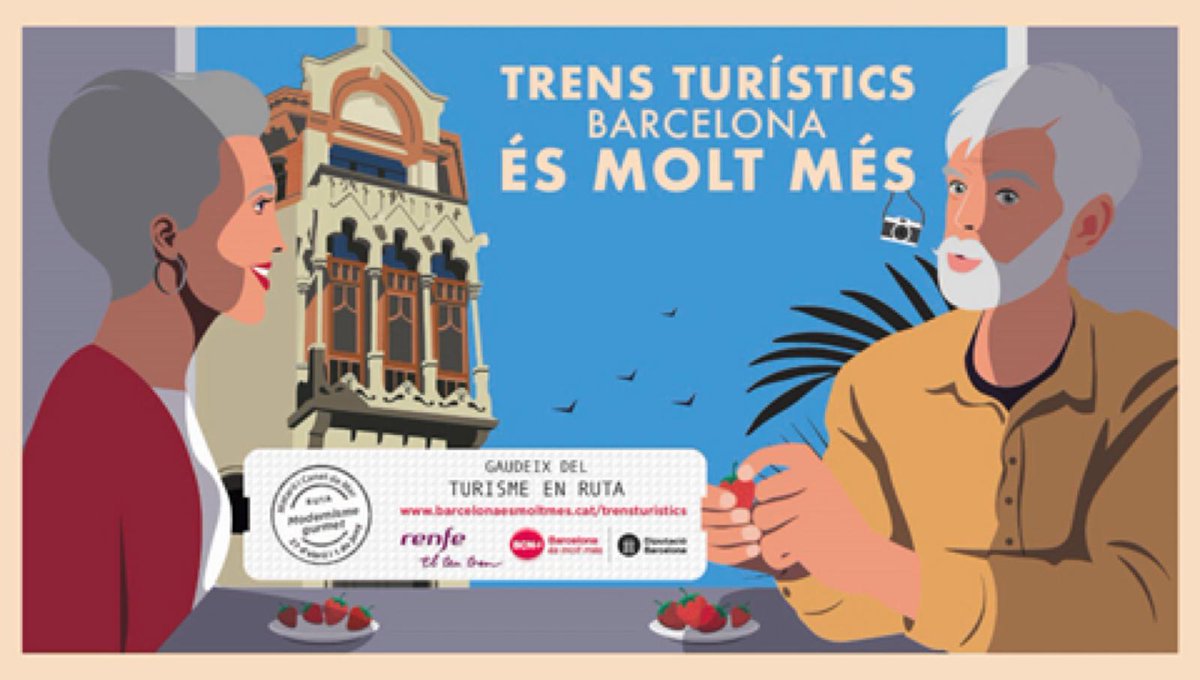 El 27/4 no et perdis la ruta del Modernisme Gurmet a #Mataró i #CanetdeMar. Vine i gaudeix d’un dia especial al #Maresme! 🚂 📍 Sortida des de l’Estació de França #Barcelona Bitllets 🔗 ow.ly/wTjj50RbaWt @BCNmoltmes @CostaBcnMaresme #trensturísticsBCN