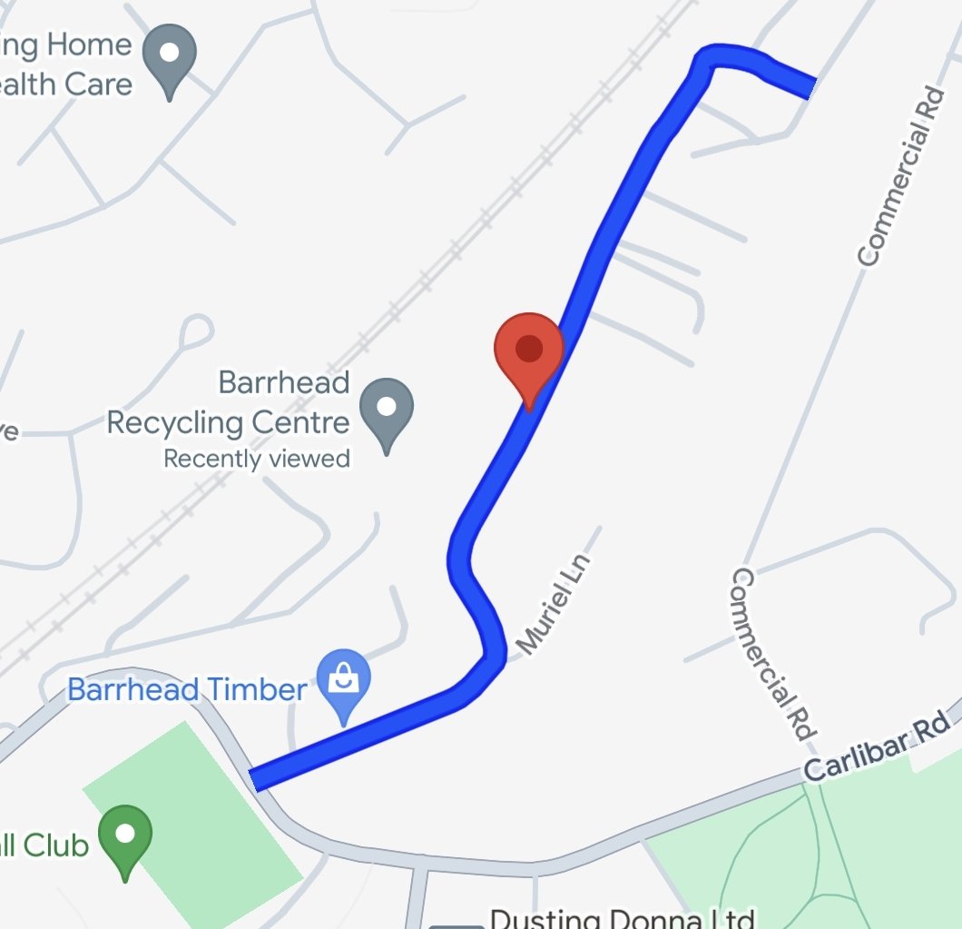 🔵⚪ SUPPORTERS INFO ⚪🔵 Please note there is parking available across from Barrhead Railway Station and also on Muriel Street as shown below. Also there is a Strict No Alcohol policy on entry, checks will be in place for fans coming through the turnstiles. No Pyros either.