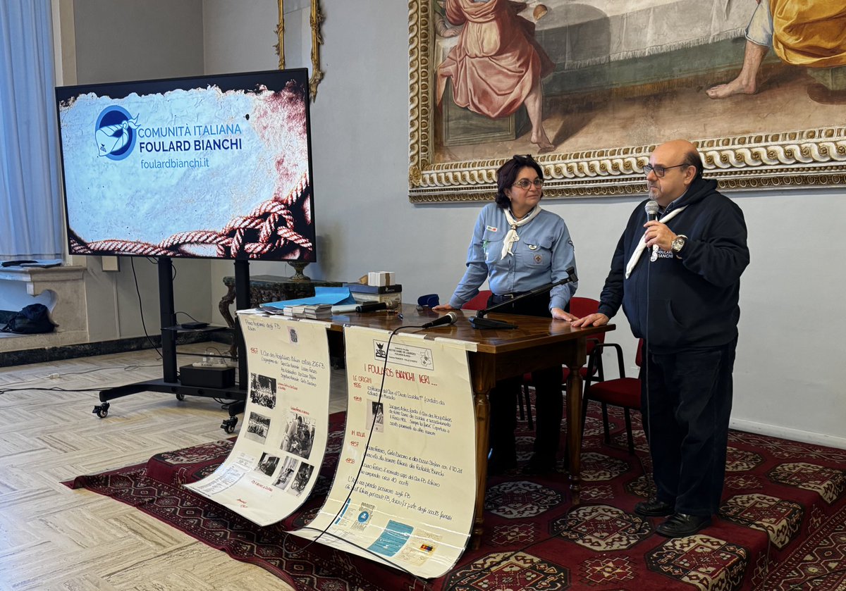 «Perché non possiamo portare qui anche noi un treno scout?”». 
Don Peppe Diana, trasformò una semplice domanda nell’Opera nel primo  pellegrinaggio dell’Opera Pellegrinaggi #foulardbianchi». 
Mario, comunità #foulardbianchi Campania, ricorda Don Peppe Diana, fondatore dell’#OPFB