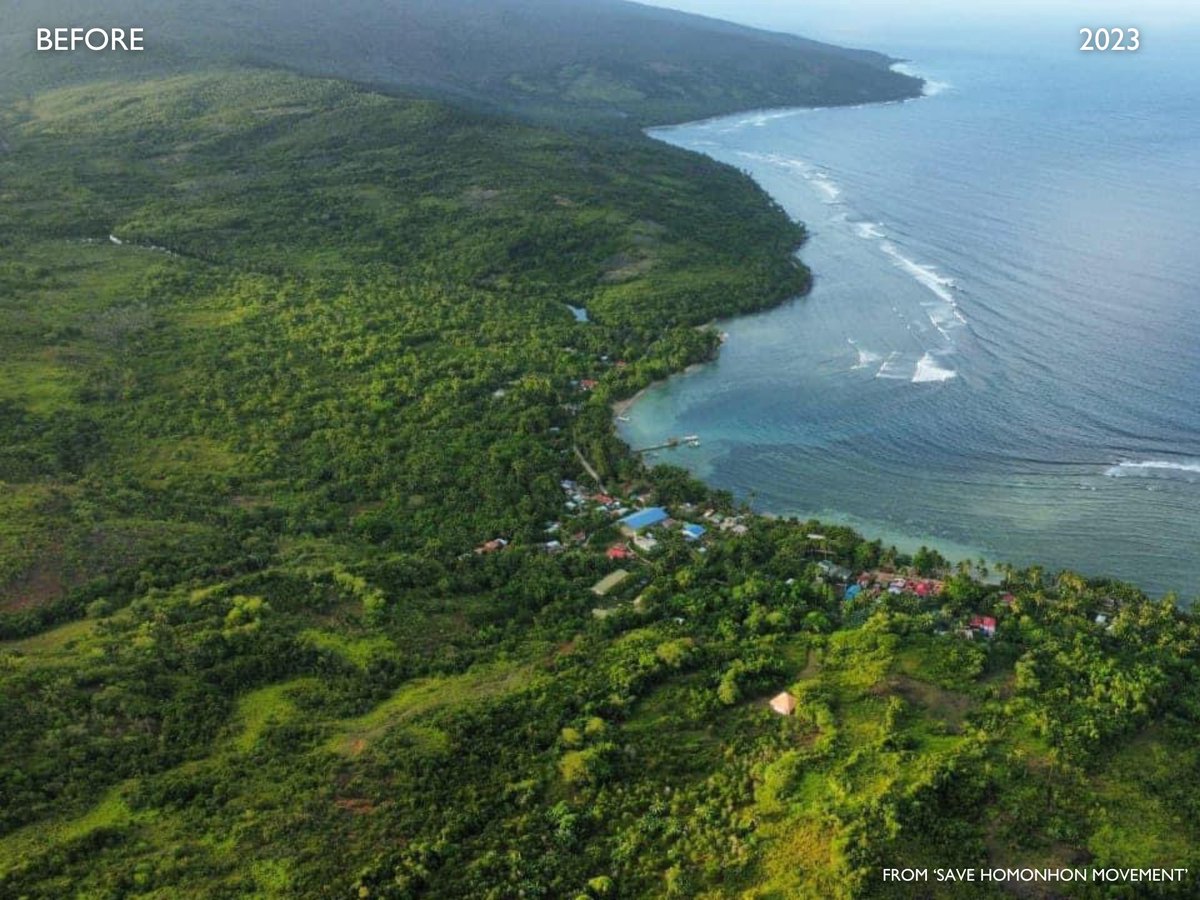 KM_Jessica_Soho's tweet photo. Karagatan, mga kabundukan at maging taniman ng pinagmamalaking kalamansi sa isla ng Homonhon sa Eastern Samar, nasisira na dahil daw sa malawakang pagmimina?

Si Jessica Soho, lumipad pa homonhon island para imbestigahan ang isyu. #KMJS https://t.co/3FVu2kAIhG