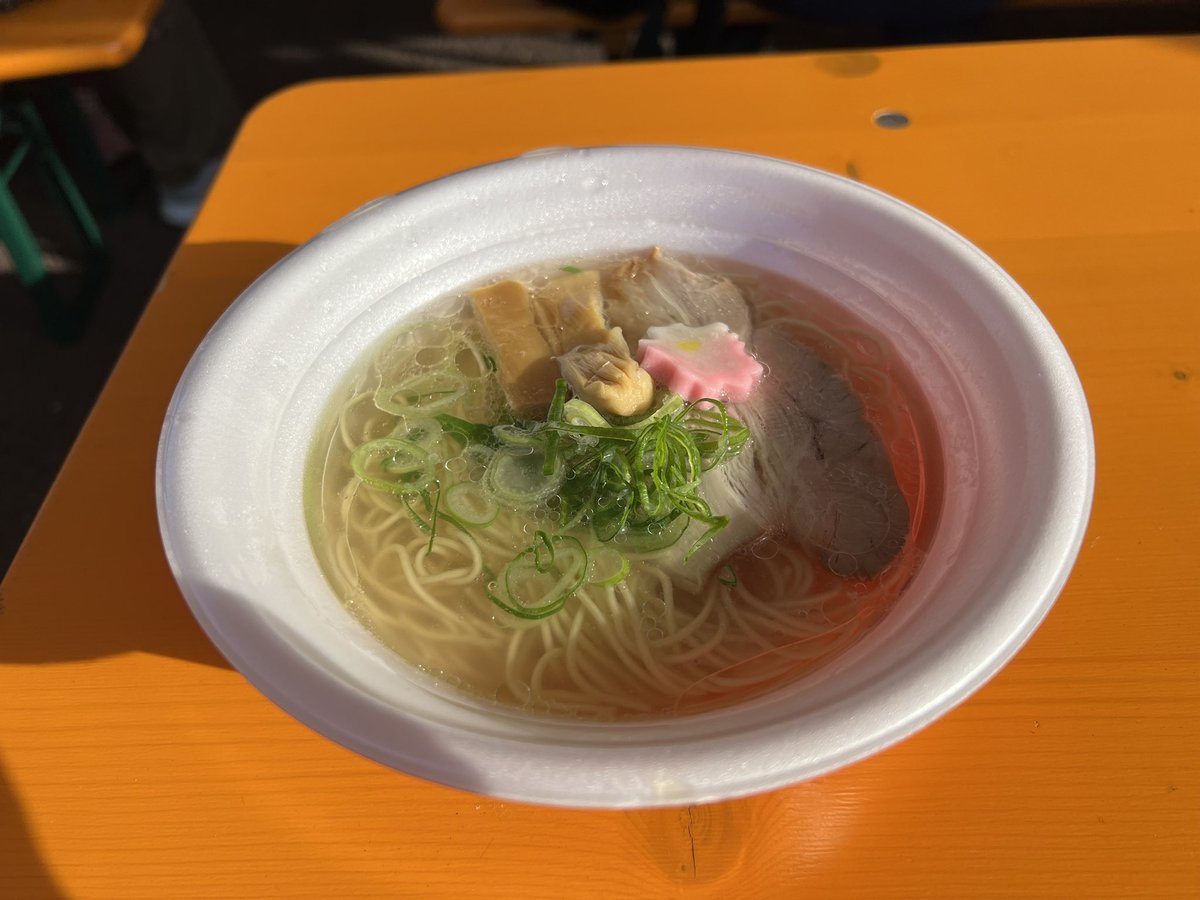 ラーメンまつり編 らーめんダイニング庵 黄金真鯛出汁極上塩そば #宮城 #群馬 #ラーメン #塩 #鯛 #鯛だし #らーめんダイニング庵 #ラーメンまつり #楽天モバイルパーク宮城