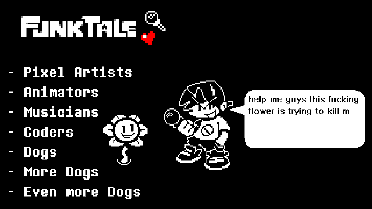 HELP WANTED Welcome to the underground. Lets funk! -pixel artists -animators -musicians -coders Send examples below! #fridaynightfunkin #FNFMOD #undertale