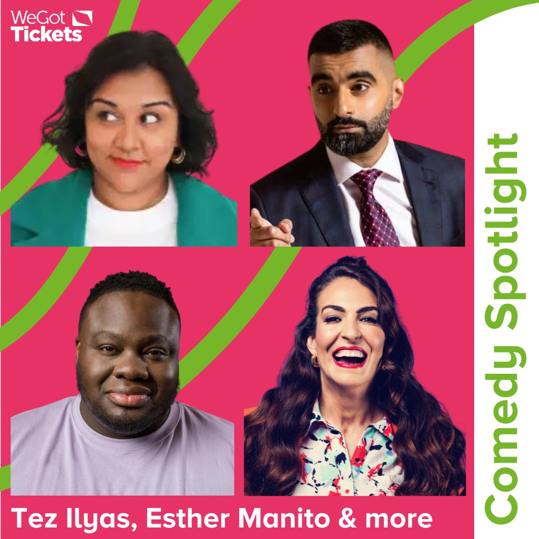 Depending on where in the country you are, tonight you can see the likes of @sukhojla, @tezilyas, @esther_manito & @GrandmasterNabz at your local comedy night. Get tickets now and see what's on near you via the #WGTComedySpotlight.

🎟️ wegottickets.com/af/586/comedys…