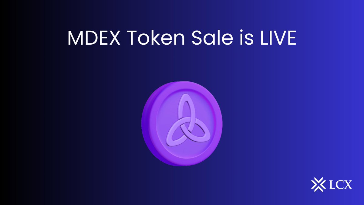 🚀The @MasterDEX_xyz's $MDEX Token sale is LIVE on LCX! 

Participate now👇

 ▶️Community Sale: exchange.lcx.com/token-sale/ong…

 ▶️Pre-Sale: exchange.lcx.com/token-sale/ong…

#TokenSale #Crypto