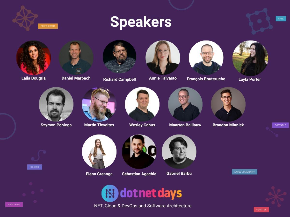 devdaysconf's tweet photo. Get to know the amazing speakers that will delight us with insightful talks this Saturday 😉

Check them out here 👉 https://t.co/oxdLWIPKh1 and get one of the last tickets available. See you at #dotnetdays! 🙌

#dotnet #speakers #softwarearchitecture #devops #clouddevelopment https://t.co/srZzvQP8wa