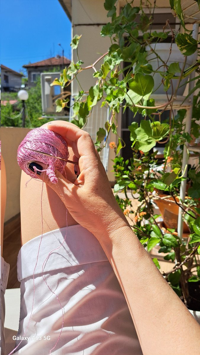 #Sunnyday on my #terrace! I will be baking and #knitting! What are you doing #today? #crochet #lazyday #sundayvibes #jewellery #WeekendVibes #SmallBusiness etistitchx.etsy.com