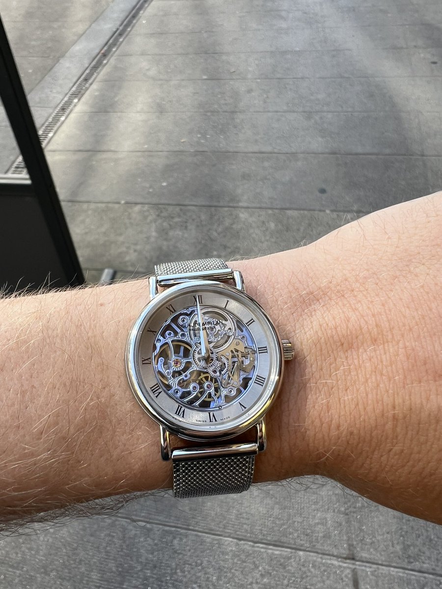 I picked up a new watch in Geneva from this micro brand that focuses specifically on skeletonized watches: Claude Meylan ~5000 produced annually, team of 7 people, 45 years of history. Based in Vallée de Joux. Pretty cool for under $3000 Swiss franks.