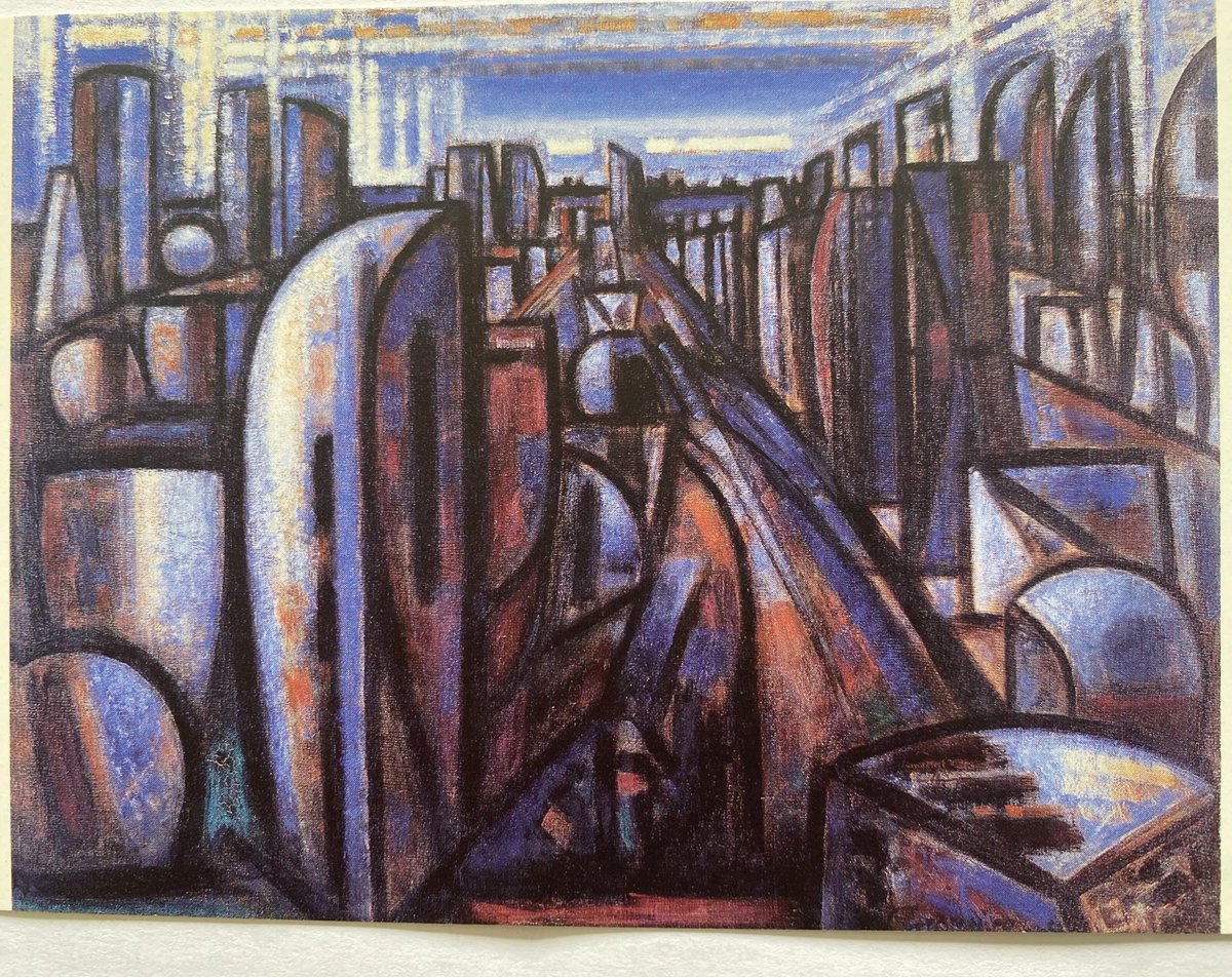 One for @the_stone_club les alignments de Carnac (1953) by Marcel Gromaire found in musee des Beaux-Arts de Quimper/Kemper (there are 3/4 menhir pictures in the 20th Cty section). I like this gloomy industrialised view a protest against its touristification #StandingStoneSunday