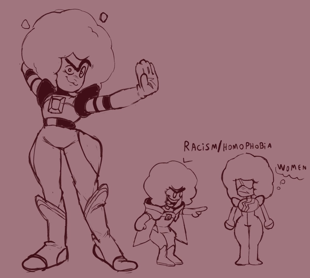 Hessonite doodle