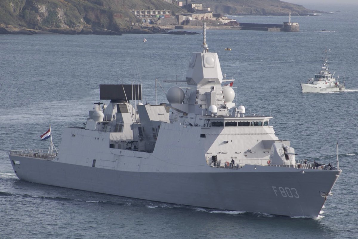 Look Back Gallery dated (14th April, 2022) HNLMS Tromp frigate of the Royal Netherlands Navy on a schedule visit to Plymouth. UK Border Force vessel in the background: westwardshippingnews.com contact@westwardshippingnews.com