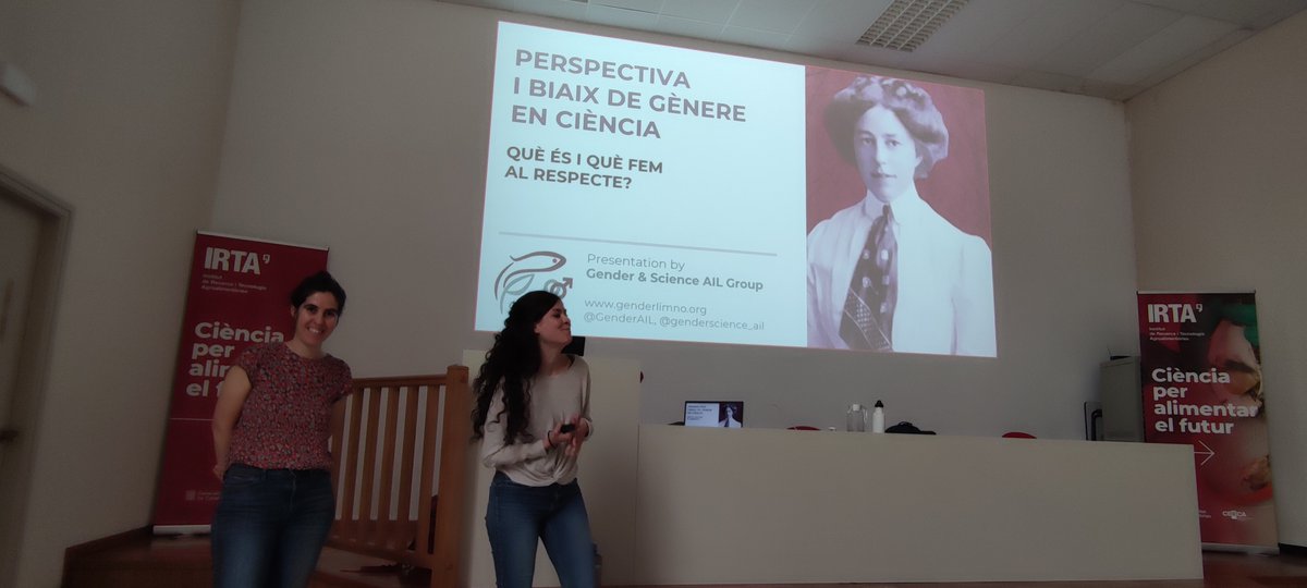 Our very own @AnnaLupon and @apastoroliveras were last week at @irtacat reflecting upon gender perspectives and biases in academia, with many thoughtful insights and experiences by the attendees that enriched the forum! Thanks for sharing your vision with us⚧️
